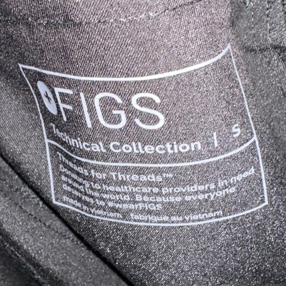 Figs Black Scrub Cargo Pants Sz S - Picture 4 of 4